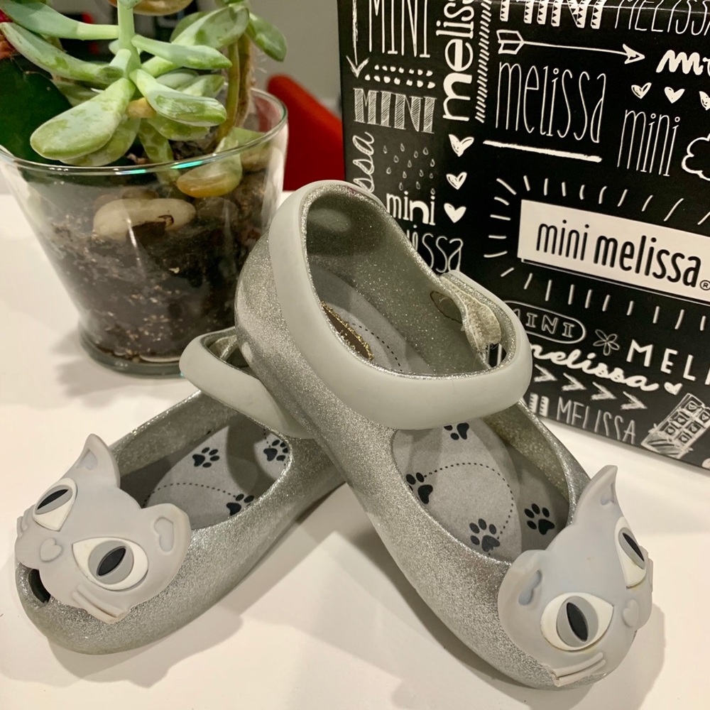 Mini Melissa Ultragirl II Mary Jane Cat Flats 🐱